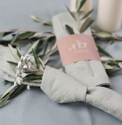 Gefaltete Servietten