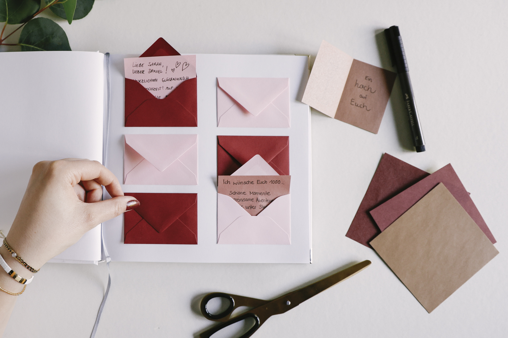 Gästebuch Briefe DIY