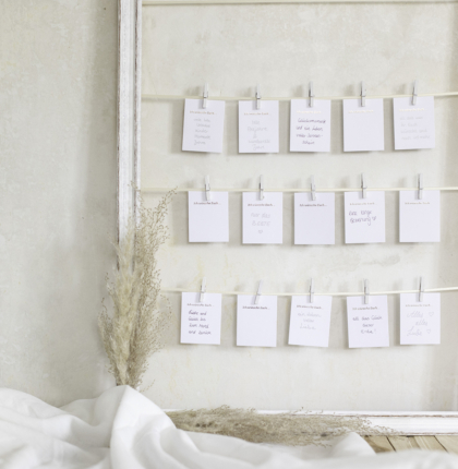 Gästebuch Alternative Wunschkarten DIY