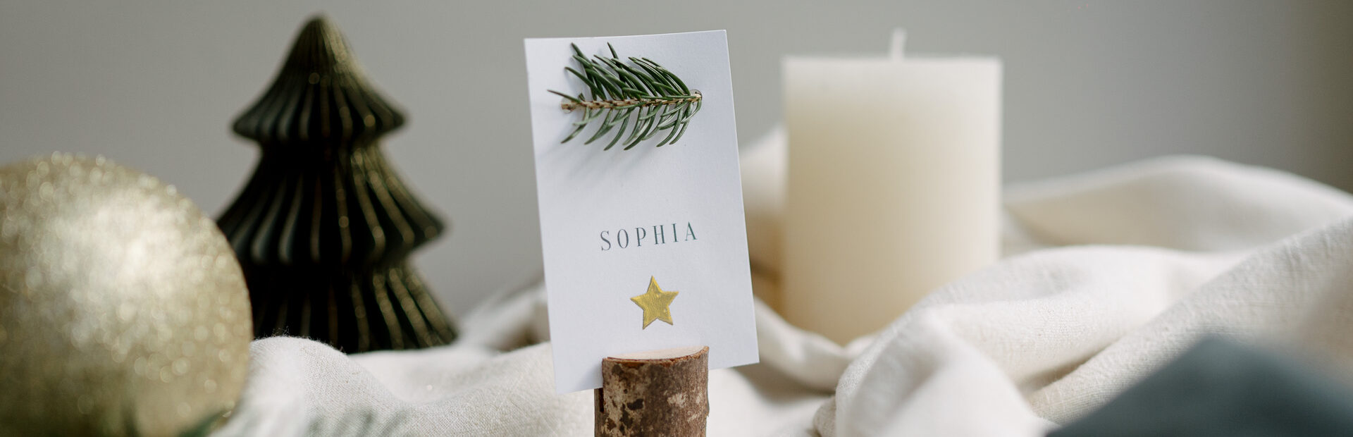 Tischdeko Weihnachten Tischkarte