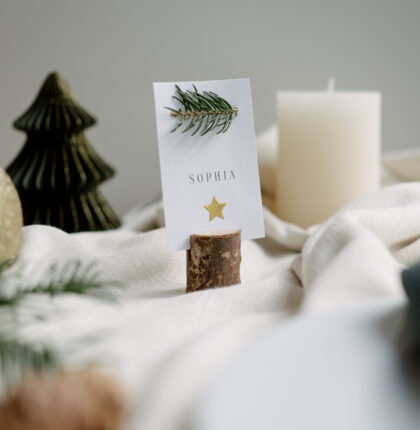 Tischdeko Weihnachten Tischkarte