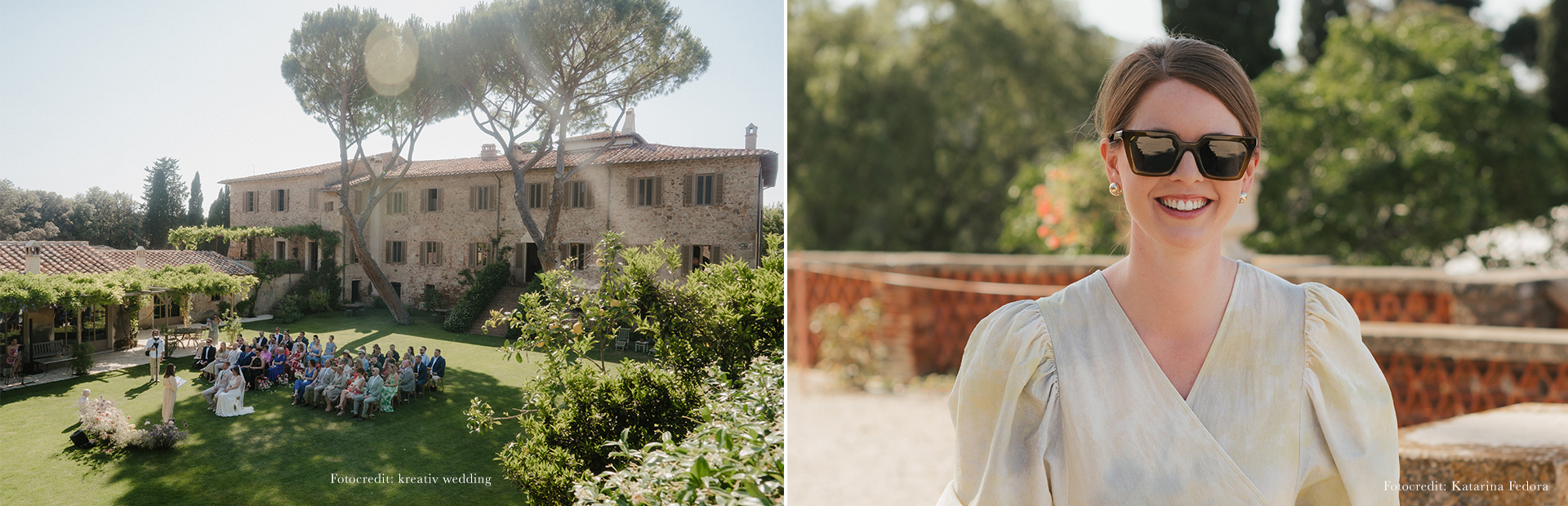 Traurednerin Interview ©kreativ wedding (links) ©Katarina Fedora (rechts)