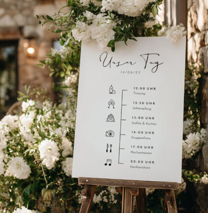 Ablauf einer Hochzeit