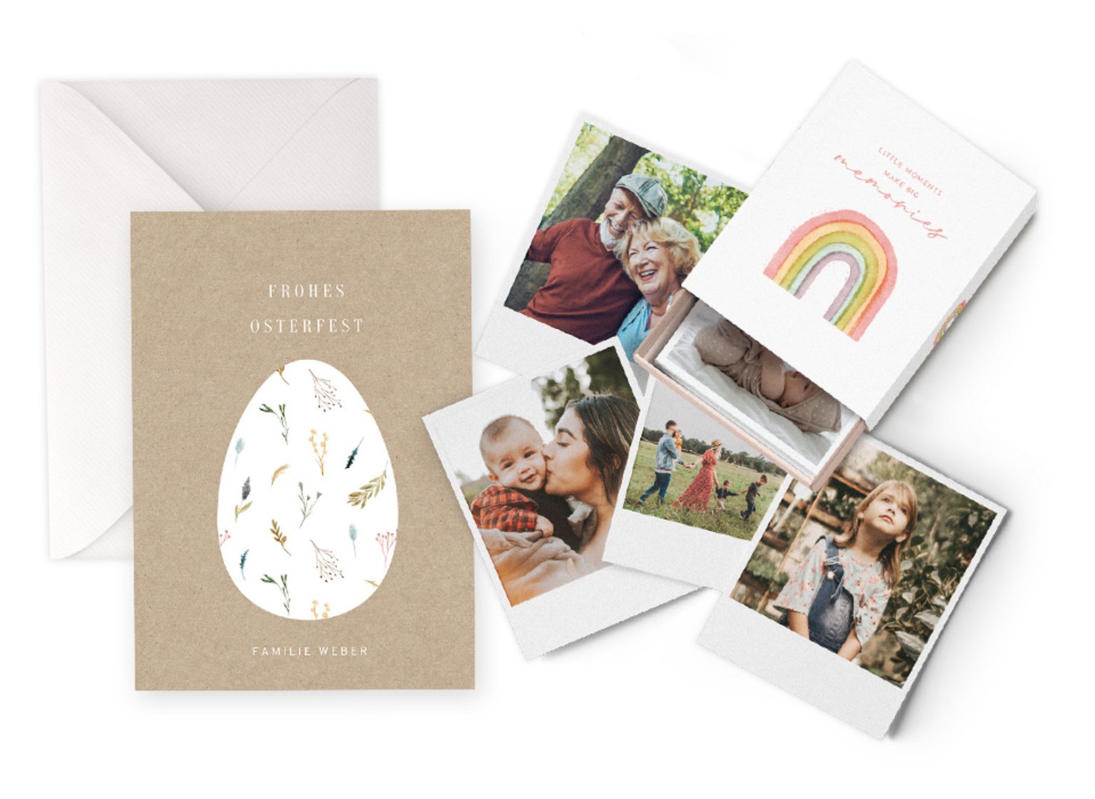 Osterkarten und Geschenke