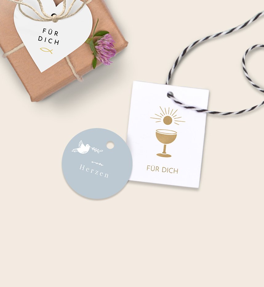 Geschenkanhänger zur Kommunion